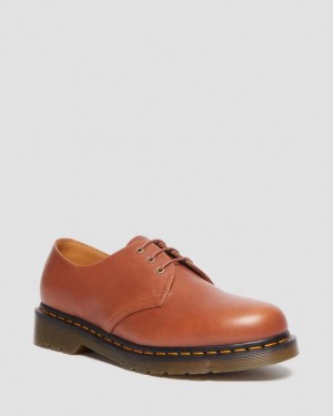 Dr. Martens 1461 Carrara Leather Oxford Shoes Brązowe | SN-DM85048