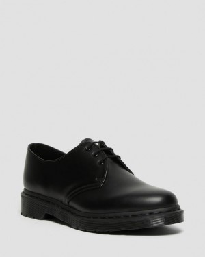 Dr. Martens 1461 Mono Smooth Leather Oxford Shoes Czarne | SN-DM84571