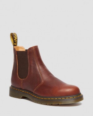 Dr. Martens 2976 Ambassador Leather Chelsea Boots Brązowe | SN-DM84948