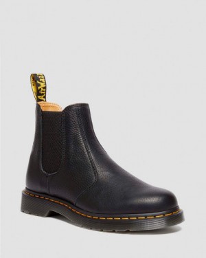 Dr. Martens 2976 Ambassador Leather Chelsea Boots Czarne | SN-DM84949