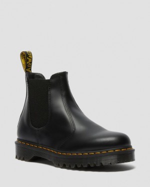 Dr. Martens 2976 Bex Smooth Leather Chelsea Boots Czarne | SN-DM84685