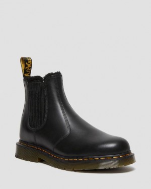 Dr. Martens 2976 DM's Wintergrip Leather Chelsea Boots Czarne | SN-DM84930
