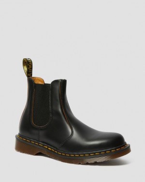 Dr. Martens 2976 Vintage Made In England Chelsea Boots Czarne | SN-DM84940