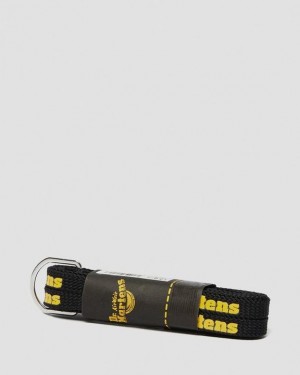 Dr. Martens 55 Inch Flat Shoe Laces (8-10 Eye) Black/Yellow | SN-DM85187