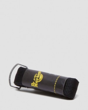 Dr. Martens 55 Inch Flat Shoe Laces (8-10 Eye) Czarne | SN-DM85199