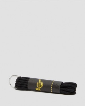 Dr. Martens 55 Inch Round Shoe Laces (8-10 Eye) Czarne | SN-DM85212