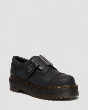 Dr. Martens 8053 Quad Hinge Platform Causal Shoes Czarne | SN-DM84396