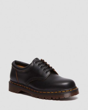 Dr. Martens 8053 Vintage Smooth Leather Oxford Shoes Czarne | SN-DM85047