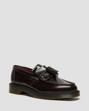 Dr. Martens Adrian Arcadia Leather Tassel Loafers Różowe Czerwone | SN-DM85002