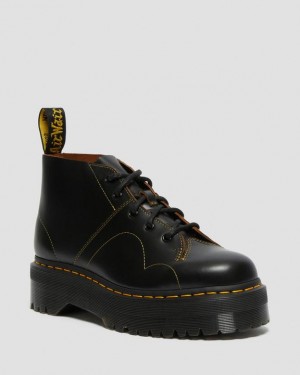 Dr. Martens Church Platform Monkey Boots Czarne | SN-DM85129