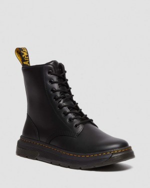 Dr. Martens Crewson Classic Leather Everyday Boots Czarne | SN-DM84406