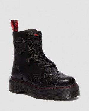 Dr. Martens Jadon Boot WB Blade Runner Leather Platforms Czarne | SN-DM84648