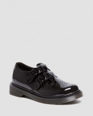 Dr. Martens Junior 8065 Patent Leather Mary Jane Shoes Czarne | SN-DM84448