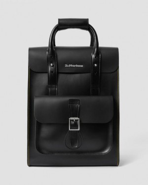 Dr. Martens Kiev Leather Backpack Czarne | SN-DM84782