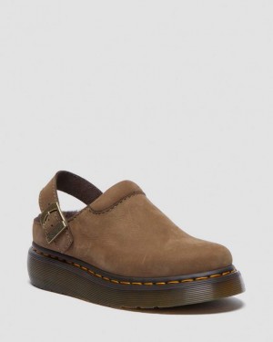 Dr. Martens Laketen Buttersoft Slingback Mule Khaki | SN-DM84613