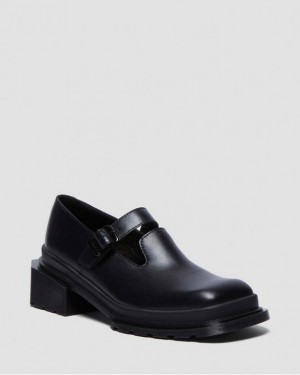 Dr. Martens Maybole Square Toe Mary Jane Shoes Czarne | SN-DM84390